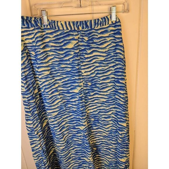 NWT Whistles Women's Seafoam Button Front A-Line Midi Skirt Blue Size 12 - Picture 1 of 8